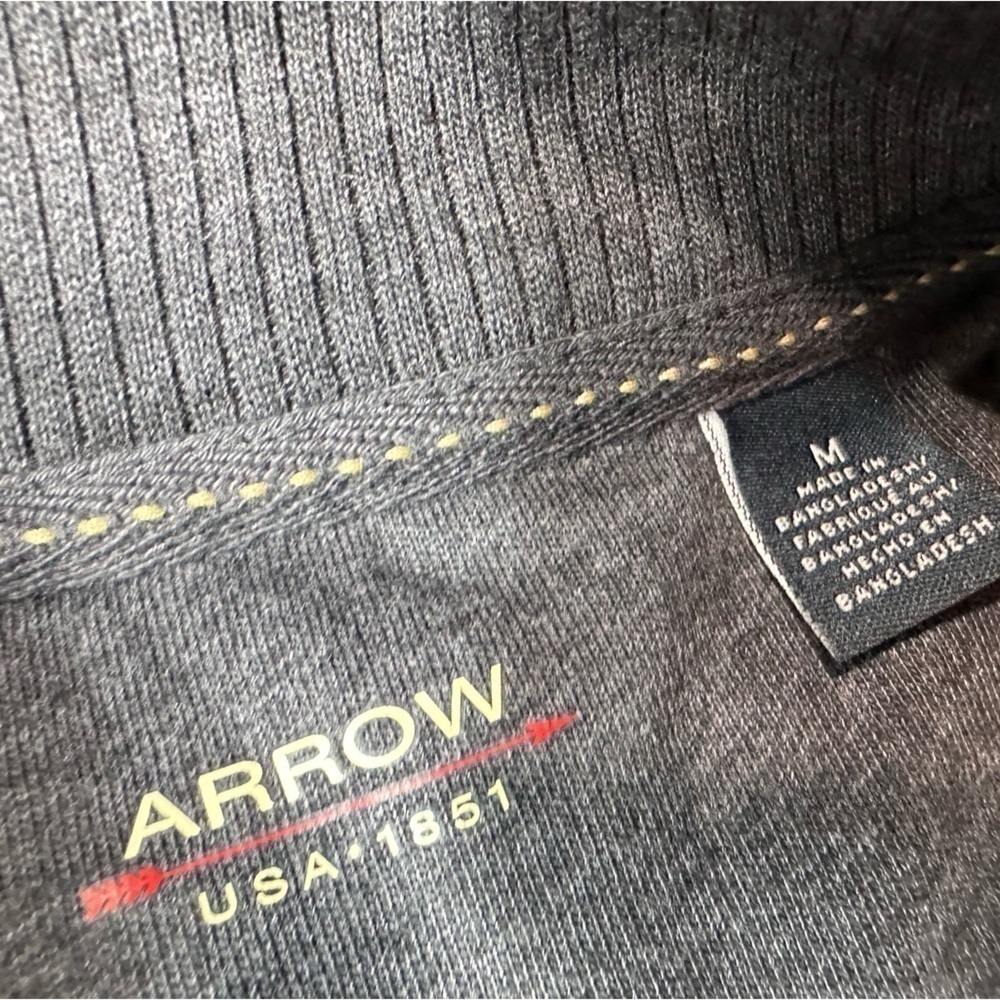 Arrow Women’s Dusty Blue Quarter Zip Pullover Size Medium - Picture 4 of 6